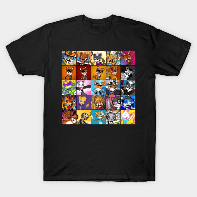 25 MOULE Characters Collage T-Shirt by MOULE